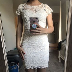 Cream Lace Dress